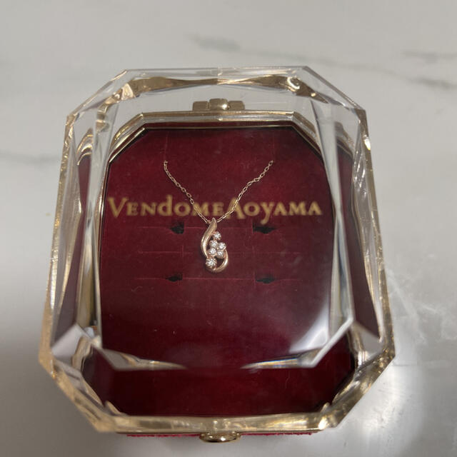 Vendome Aoyama(ヴァンドームアオヤマ)のヴァンドーム青山 K10PG ダイヤモンド ネックレス K10ピンクゴールド レディースのアクセサリー(ネックレス)の商品写真