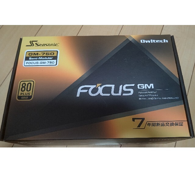 PC/タブレットATX電源 750W Gold  Seasonic FOCUS-GM-750