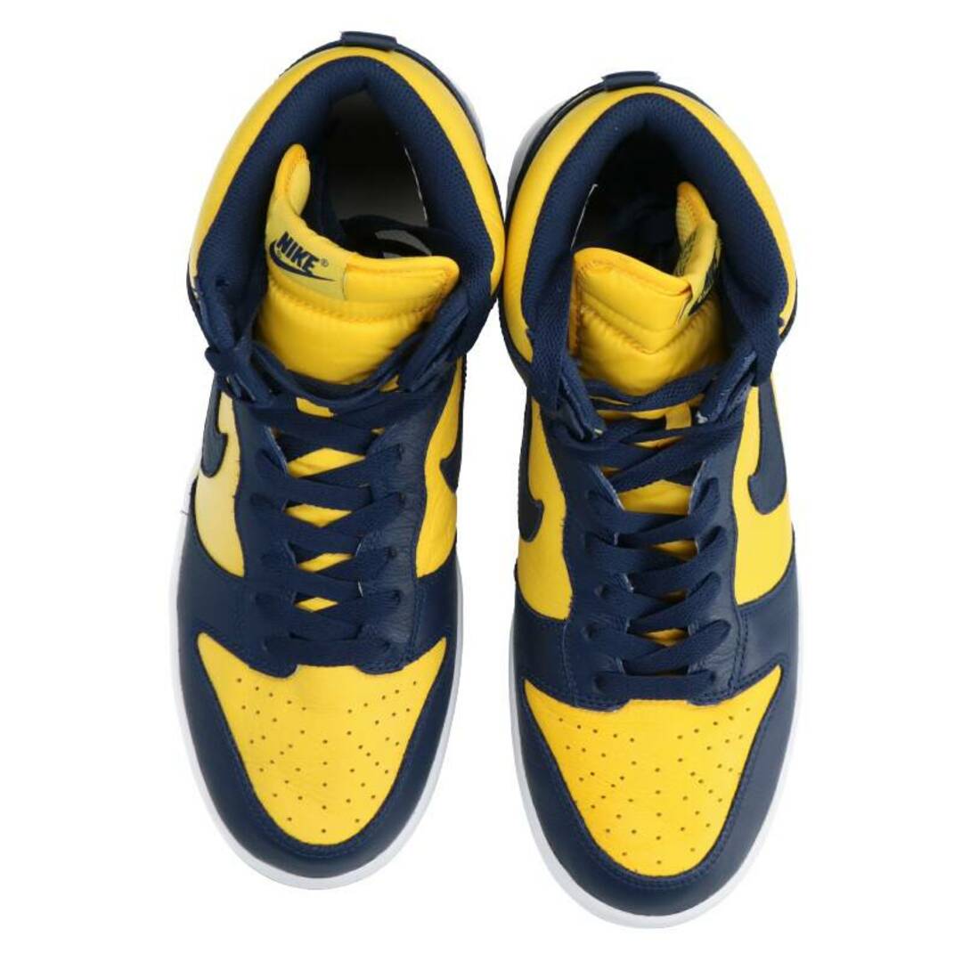 NIKE(ナイキ)のナイキ 2010 DUNK RETRO QS MICHIGAN 850477-700 ダンクハイミシガンスニーカー メンズ 28.5cm メンズの靴/シューズ(スニーカー)の商品写真