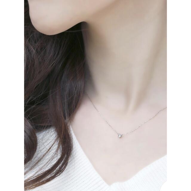 Jewel closet by L&Co. プラチナ ダイヤ ネックレス レディースのアクセサリー(ネックレス)の商品写真