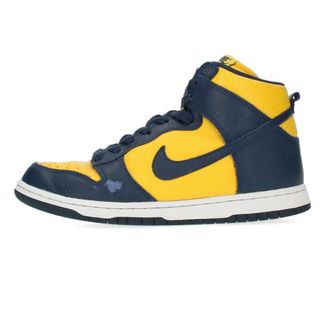 ナイキ(NIKE)のナイキ 2016 DUNK HIGH RETRO QS MICHIGAN  850477-700 ダンクハイクイックストライクミシガンスニーカー メンズ 26.5cm(スニーカー)