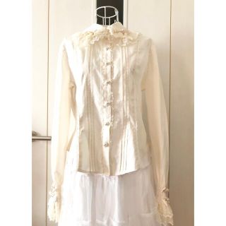 アンジェリックプリティー(Angelic Pretty)の★Angelic Pretty★ パールボタンリボンブラウス(生成)(シャツ/ブラウス(長袖/七分))