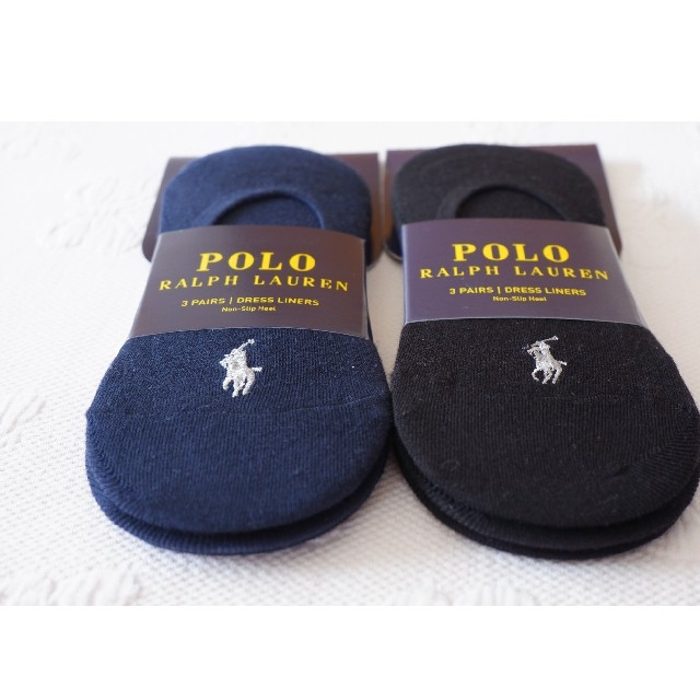 POLO RALPH LAUREN(ポロラルフローレン)のPOLO ラルフローレンのレディースのフットカバー3足✕2セット計6足【新品】 レディースのレッグウェア(ソックス)の商品写真