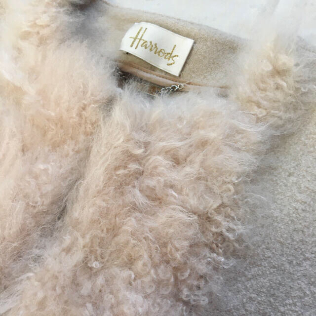 はキュプラ Harrods カシミヤファー付きコートの通販 by Amalia's shop