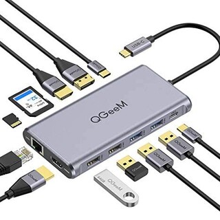 QGeeM 12 in 1 USB Cハブ(PC周辺機器)