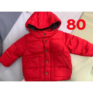 ベビーギャップ(babyGAP)の美品＊babyGAP＊ダウン＊アウター＊女の子＊80＊レッド＊(ジャケット/コート)