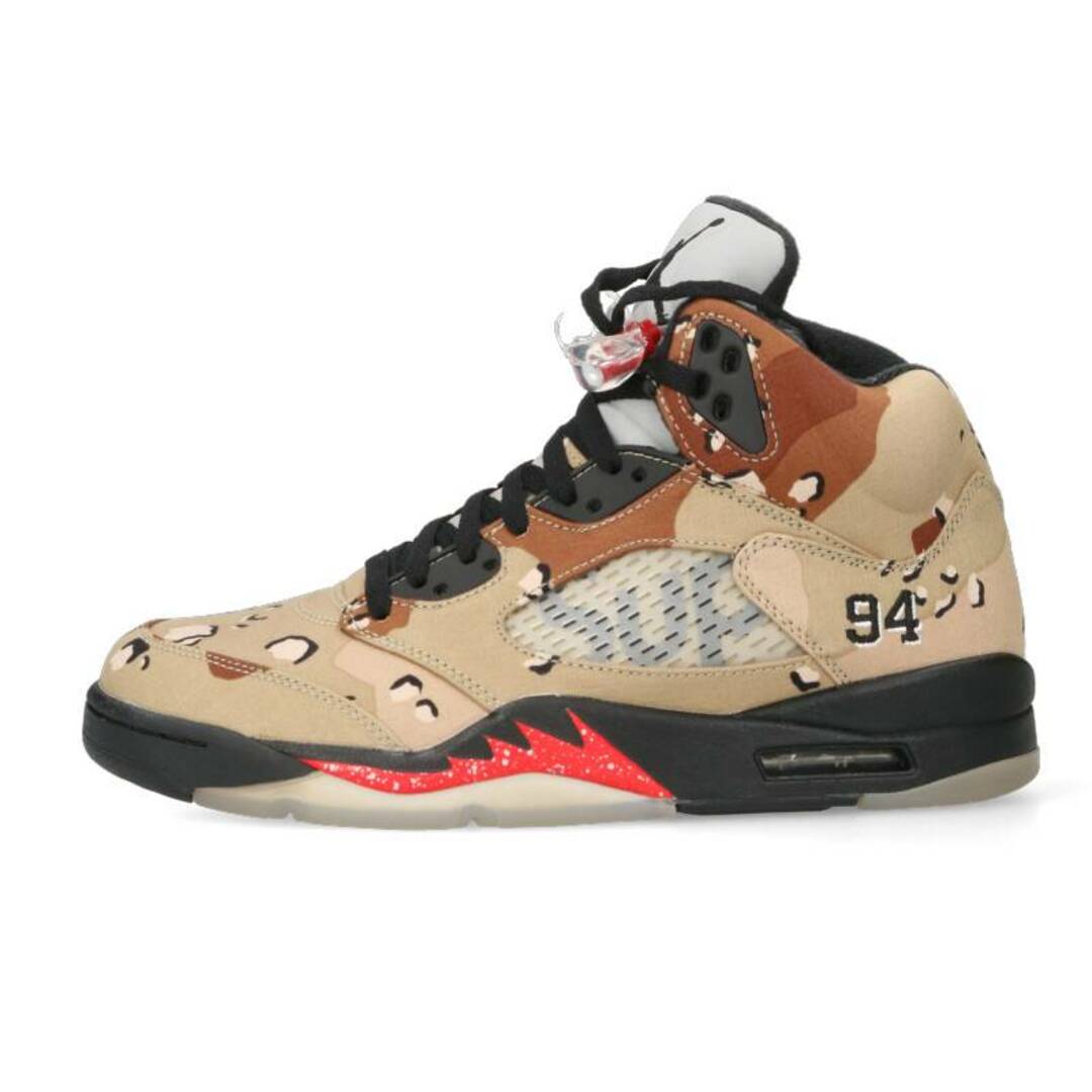 ナイキ ×シュプリーム/SUPREME AIR JORDAN 5 RETRO SUPREME 824371-201 エアジョーダン5レトロスニーカー  メンズ 27.5cm