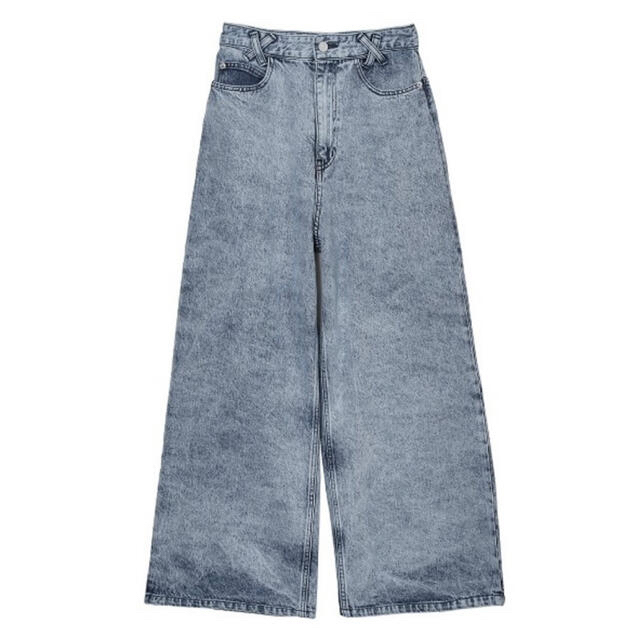 WIDE CHEMICAL DENIM PANTS 5