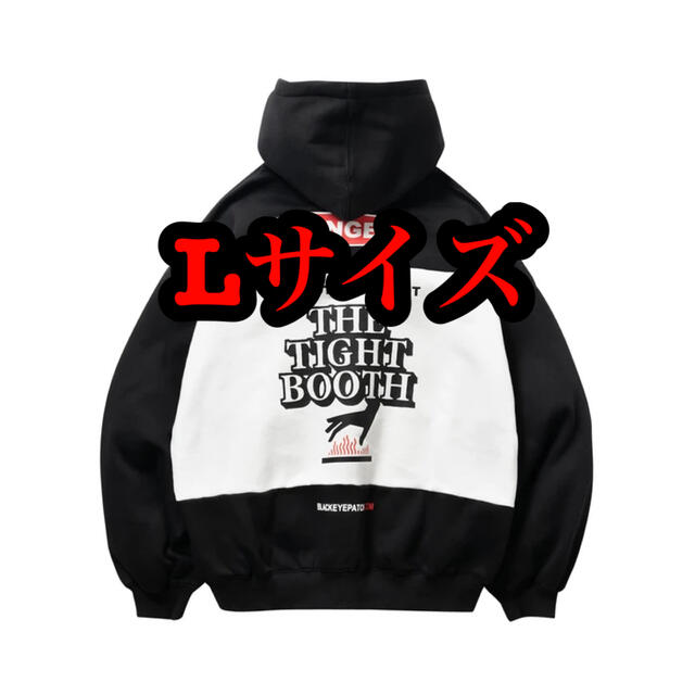 トップスLサイズ TBEP “DANGER LABEL” HOODIE BLACK