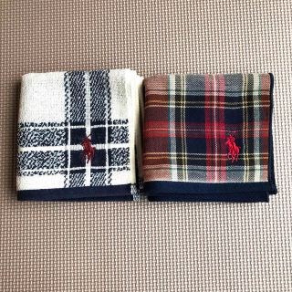 ポロラルフローレン(POLO RALPH LAUREN)の新品★ラルフローレン RALPH LAUREN タオルハンカチ2枚☆(ハンカチ/ポケットチーフ)