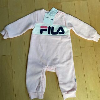 フィラ(FILA)の新品 FILA ロンパース 裏起毛 ピンク 90(Tシャツ/カットソー)