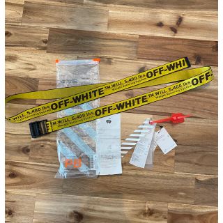 オフホワイト(OFF-WHITE)の国内正規品　off-white インダストリアルベルト　オフホワイト(ベルト)