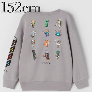 ザラキッズ(ZARA KIDS)の新品　マインクラフト　トレーナー　スウェットシャツ　11-12歳　152cm(Tシャツ/カットソー)