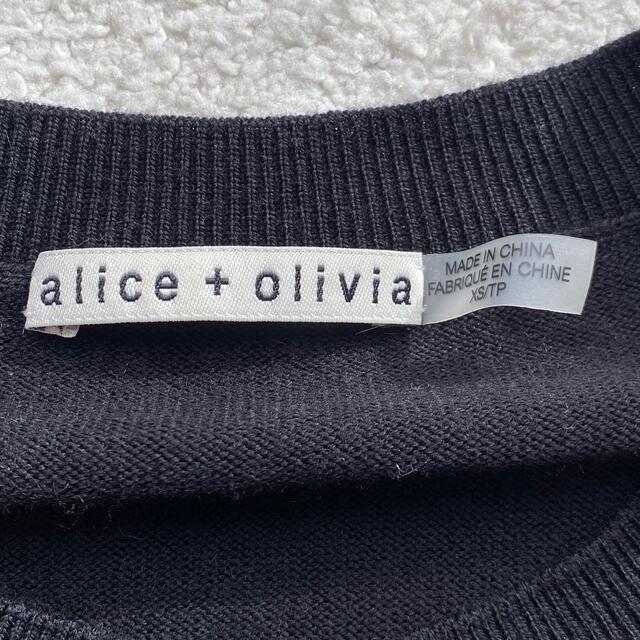 Alice+Olivia ワッペン 刺繍 サイズXS ウールの通販 by Bonney⭐️SHOP｜アリスアンドオリビアならラクマ - アリス+オリビア セーター プルオーバー お得低価