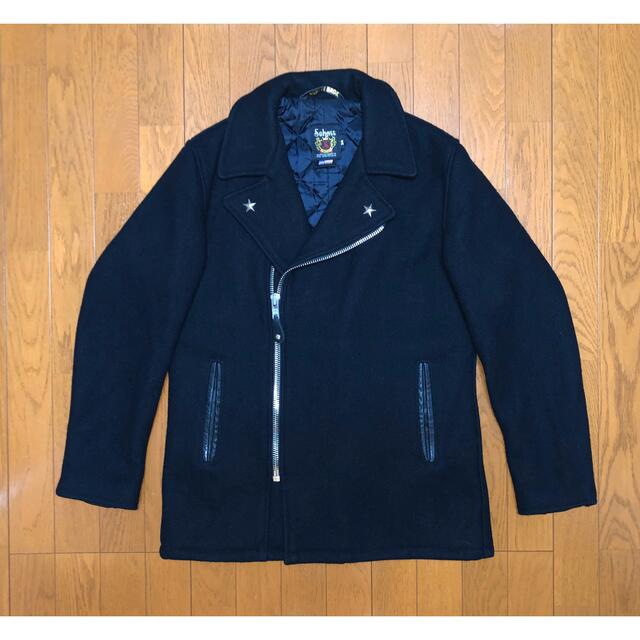 schott - 良品 Schott 769 ライダースPコート 34 黒 銀 ライダース