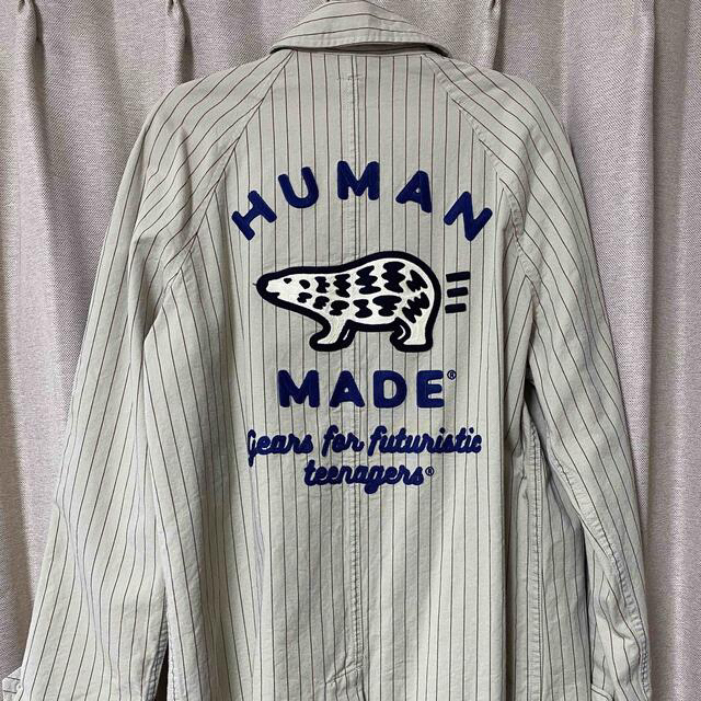 ドリトス様専用　Human Made 白熊 ShopCoat メンズのジャケット/アウター(ステンカラーコート)の商品写真