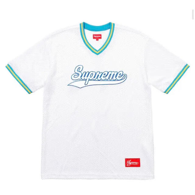 送料込みsizeL supreme MESH baseball top