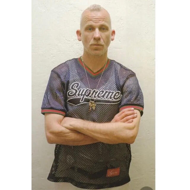 supreme  mesh baseball tee M