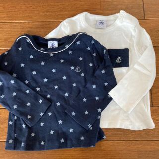 プチバトー(PETIT BATEAU)のプチバトー　ロンT 74cm2枚セット(シャツ/カットソー)