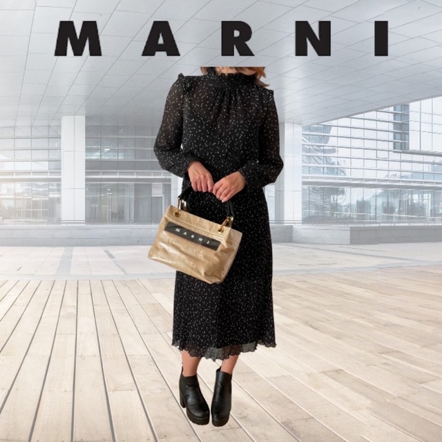 MARNI マルニGLOSSY GRIP RAFIA トートバッグ MARNI - ☆新品☆マルニ トートバッグglossy gripグロッシー