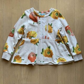 ハッカキッズ(hakka kids)の【本日限定価格❗️】ハッカキッズ  チュニック　ラナンキュラス(Tシャツ/カットソー)