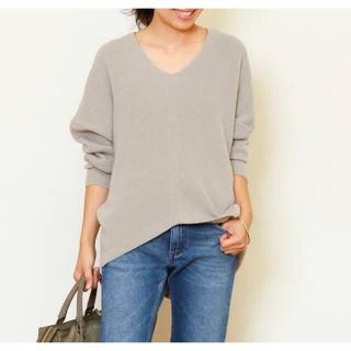 ドゥーズイエムクラス BULKY WOOL Vネックニット Deuxieme Classe☆Oversized Vネックセーター