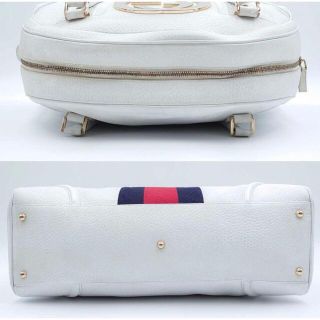 【廃盤激レア】GUCCI グッチ シェリーライン GGロゴ本革ボストンバッグ