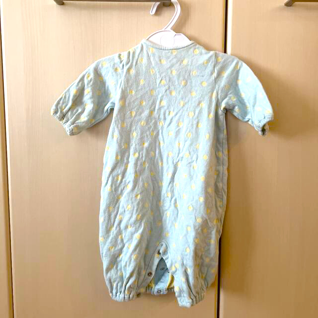 mikihouse(ミキハウス)のミキハウス 新生児用 2wayオール 50-60サイズ キッズ/ベビー/マタニティのベビー服(~85cm)(ロンパース)の商品写真