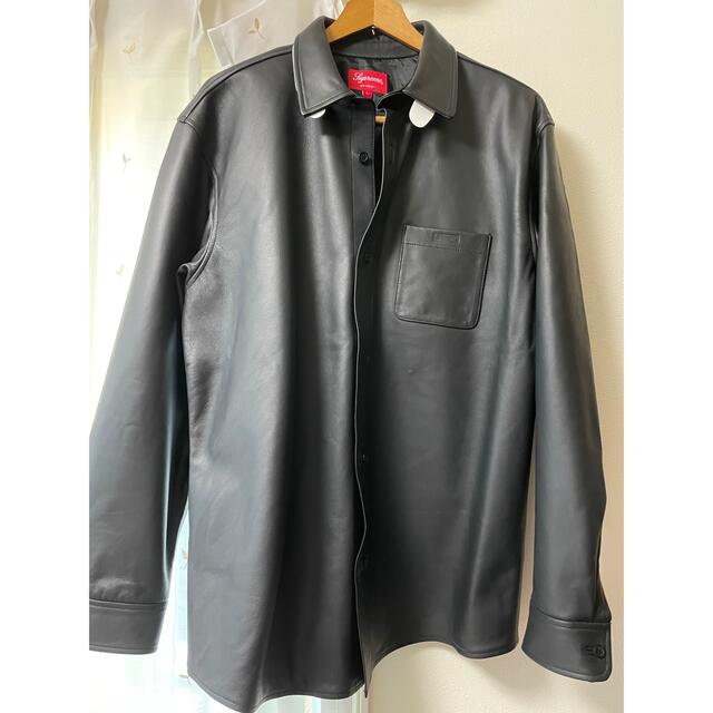 supreme leather shirt Lサイズ