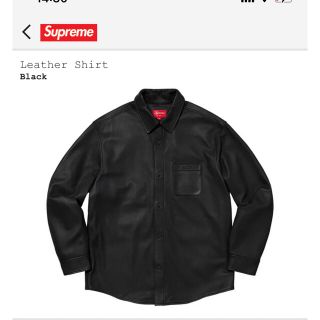 シュプリーム(Supreme)のsupreme leather shirt Lサイズ(シャツ)