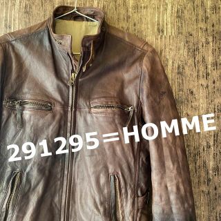 ニーキュウイチニーキュウゴーオム(291295=HOMME)の【291295＝HOMME】SERIALNUMBER L008 レザージャケット(レザージャケット)