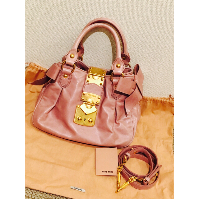 楽ギフ_のし宛書】 miumiu - 美品✨miumiuバック ハンドバッグ - www