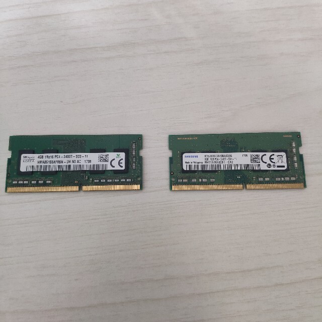  8GB （4GBx2）1Rx16 PC4-2400T-SC0-11　 スマホ/家電/カメラのPC/タブレット(PCパーツ)の商品写真