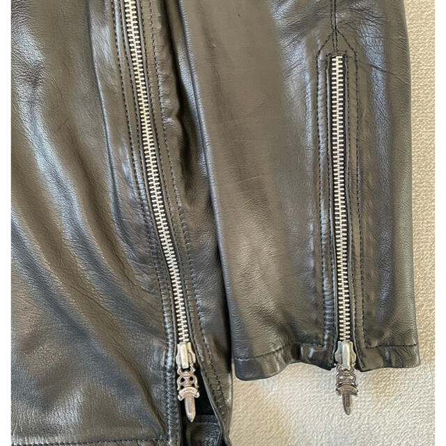 Chrome Hearts(クロムハーツ)のCHROME HEARTS／クロムハーツ  シングルライダースジャケット メンズのジャケット/アウター(ライダースジャケット)の商品写真