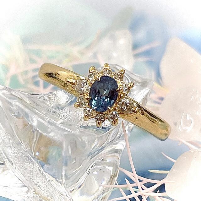 ☆かすてぃーりあ様 お直し☆ アレキサンドライト 0.23ct リング 12号