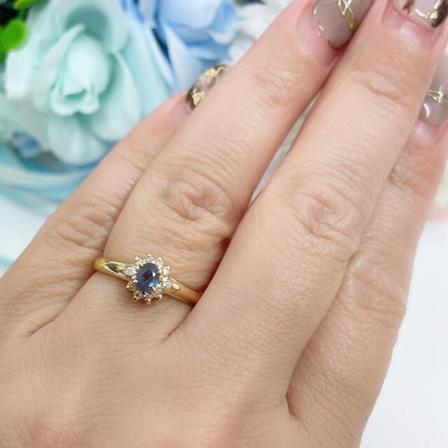 ★かすてぃーりあ様　お直し★ アレキサンドライト 0.23ct リング 12号 レディースのアクセサリー(リング(指輪))の商品写真