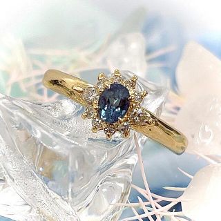 ★かすてぃーりあ様　お直し★ アレキサンドライト 0.23ct リング 12号(リング(指輪))