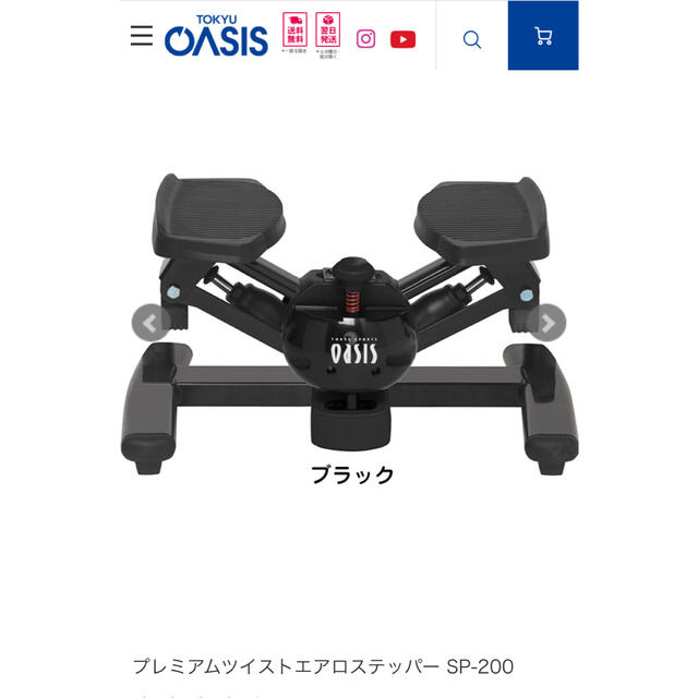 オアシス プレミアムツイストエアロステッパー ブラック-