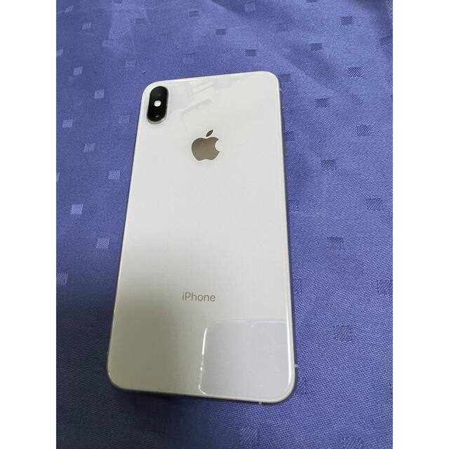 iPhone Xs Max 256 GB シルバーSIMフリーiFaceケース付スマートフォン/携帯電話