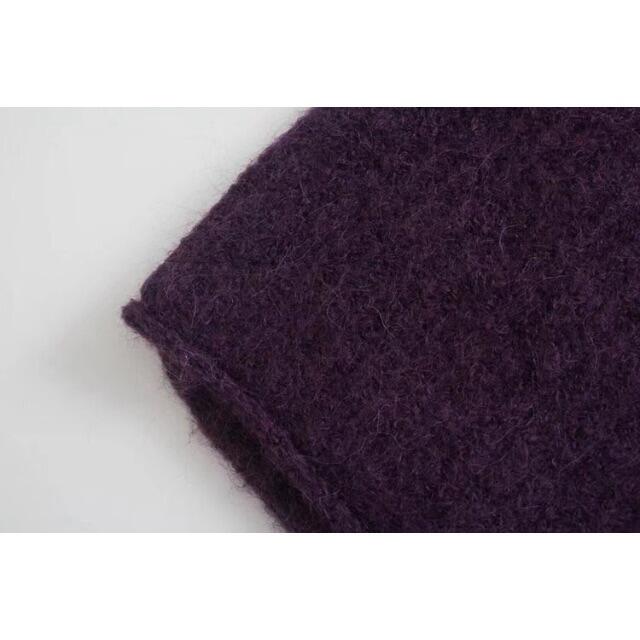 ZARA(ザラ)の🍁11月新作🍠6938◆purple パープル ニット セーター レディースのトップス(ニット/セーター)の商品写真