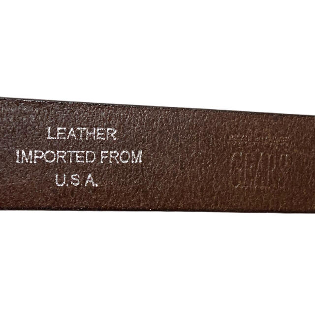 USA レザーベルト ダークブラウン ビジネス W74.5cm GEARS米国製 メンズのファッション小物(ベルト)の商品写真