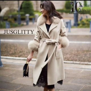 ジャスグリッティー(JUSGLITTY)のJUSGLITTY ファーコート(ロングコート)