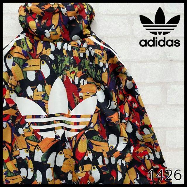 adidas originals ブルゾン　ジャージ　トラック　オウム柄　鳥柄