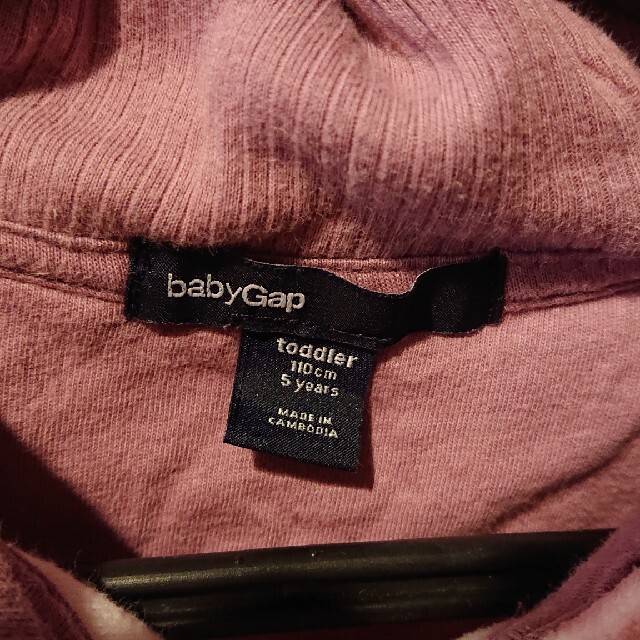 babyGAP(ベビーギャップ)のbabyGAP ワンピース ピンク×ドット 110センチ 女の子 コーデュロイ キッズ/ベビー/マタニティのキッズ服女の子用(90cm~)(ワンピース)の商品写真
