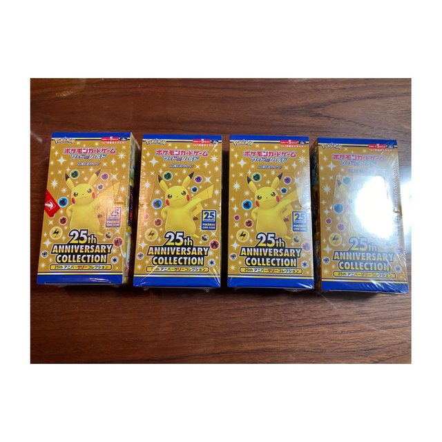 ポケモンカード　25th anniversary 4BOX シュリンク付き