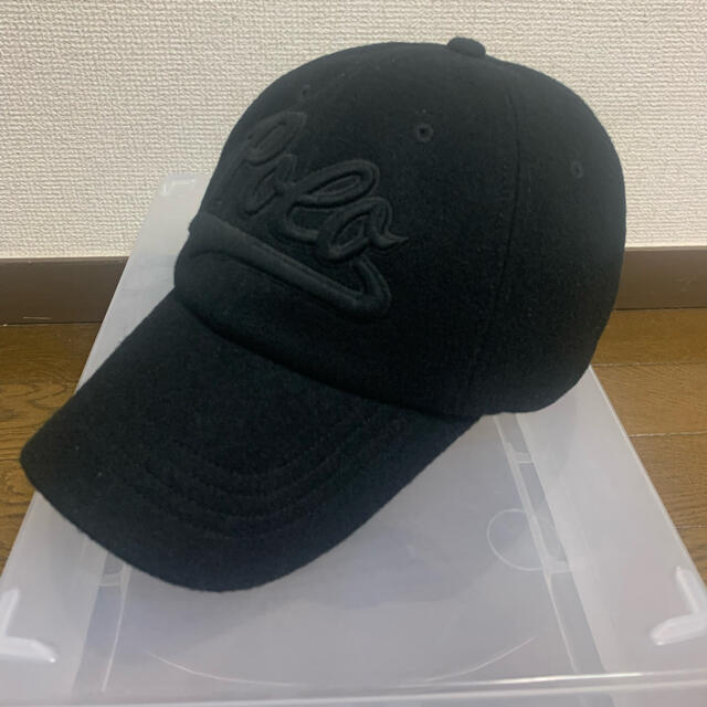 POLO RALPH LAUREN(ポロラルフローレン)のpolo ラルフローレン　cap ウール　ブラックアウト　スクリプト メンズの帽子(キャップ)の商品写真