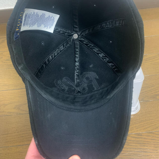 POLO RALPH LAUREN(ポロラルフローレン)のpolo ラルフローレン　cap ウール　ブラックアウト　スクリプト メンズの帽子(キャップ)の商品写真