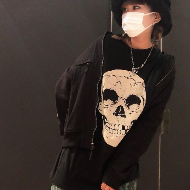 HYSTERIC GLAMOUR(ヒステリックグラマー)の極美品　ヒステリックグラマー　SKULL HEAD オーバーサイズTシャツ メンズのトップス(Tシャツ/カットソー(七分/長袖))の商品写真