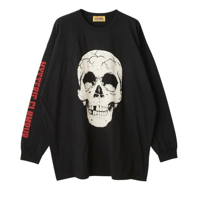 HYSTERIC GLAMOUR(ヒステリックグラマー)の極美品　ヒステリックグラマー　SKULL HEAD オーバーサイズTシャツ メンズのトップス(Tシャツ/カットソー(七分/長袖))の商品写真