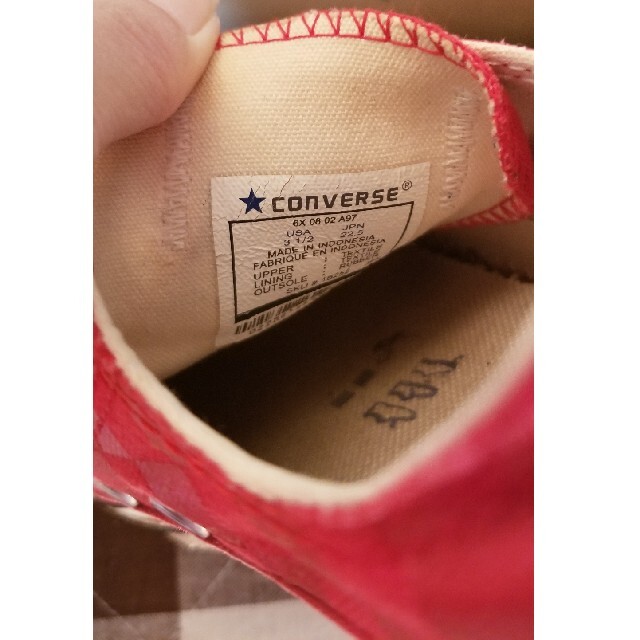 CONVERSE(コンバース)のコンバース　赤　スニーカー レディースの靴/シューズ(スニーカー)の商品写真